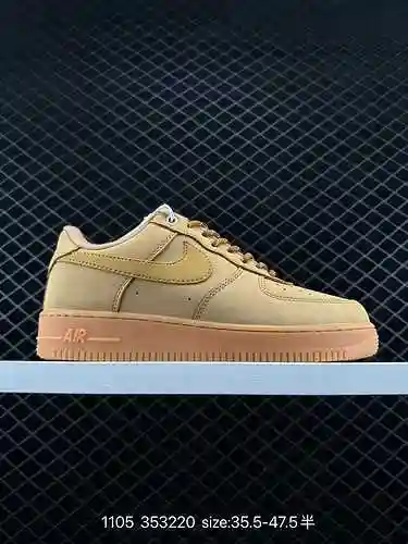 Auténtico zapato casual Nike Air Force Low AF Classic Wheat Air Force One Low Top CJ979-2. Nike cont