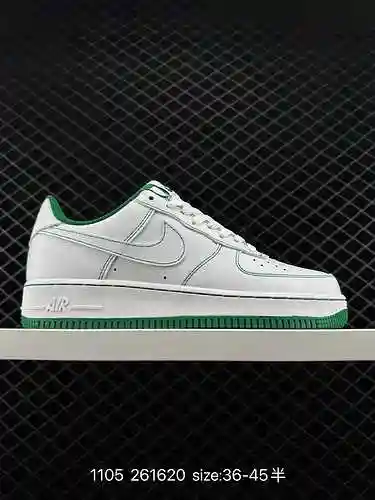 El zapato de tabla informal Nike Air Force High '7 White Blue Low Top Red Line Air Force One High To