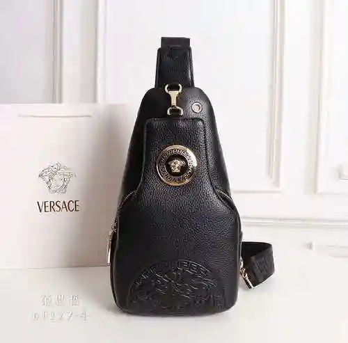 El bolso de pecho exclusivo para hombre Fansi @ Zhe está hecho de piel de vaca original importada, c
