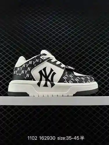 MLB Chunky Liner MID Popular serie de zapatos para jóvenes de una sola pieza: ligeros, elevados, sue