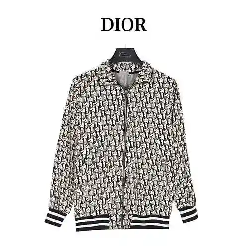 CD/Dior 23Fw AOP Jacquard Side Ribbon Set Coat