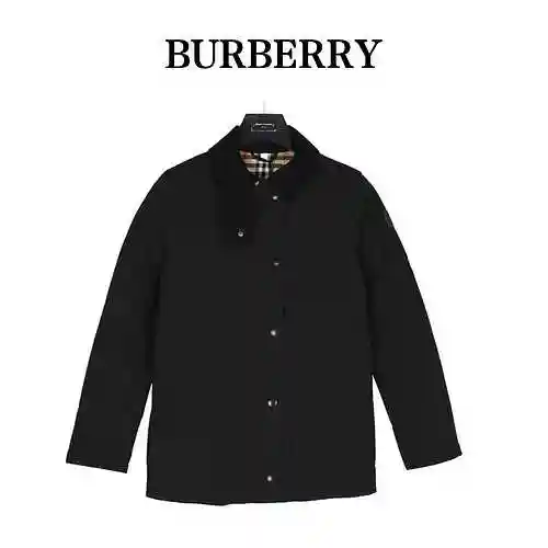 BBR/Burberry 23FW Standing Neck Diamond Plaid Cotton Coat