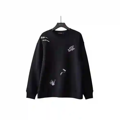 LV/Louis Vuitton 23fw Paint Tool Round Neck Sweater