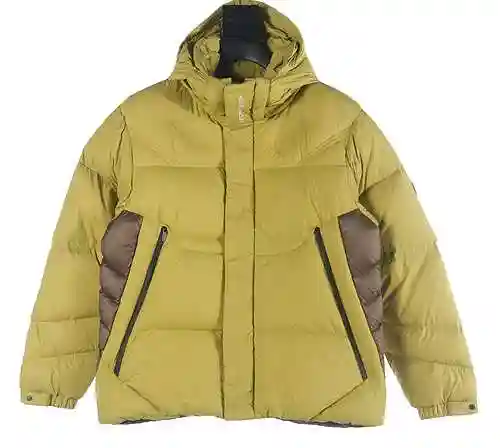 Mengkou MC color matching men's hooded down jacket