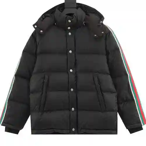 Gu * cci/Gucci 20Fw Reflective G Jacquard Stripe Down Coat