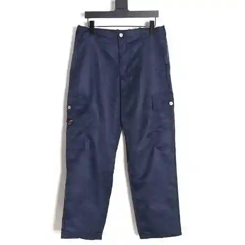 PRD Prada nylon pocket straight leg wide leg pants