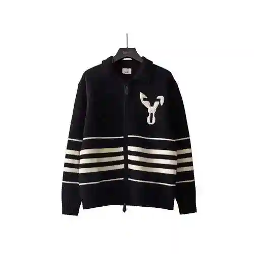 BBR/Burberry 23SS Men's Rabbit Pattern Knitted Woolen Sweater Jacket