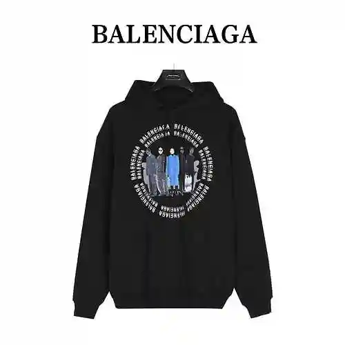 BLCG/Balenciaga 23FW Portrait Printed Hoodie
