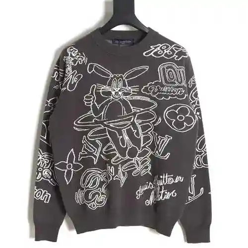 LV Louis Vuitton 23FW Bunny Bunny Exclusive Round Neck Sweater