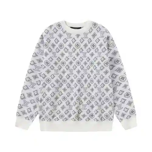 LV/Louis Vuitton 23ss counter with the same round neck wool sweater