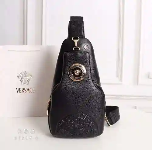 El bolso de pecho exclusivo para hombre Fansi @ Zhe está hecho de piel de vaca original importada, c