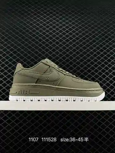4 nuevas Nike Air Force Low Luxe" Blanco/Gris" ¡Zapatillas deportivas informales, versátil