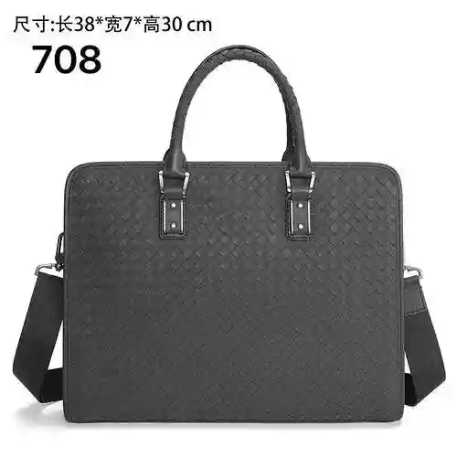 El maletín para hombre está hecho de piel de vaca original importada y una bolsa de regalo de entreg