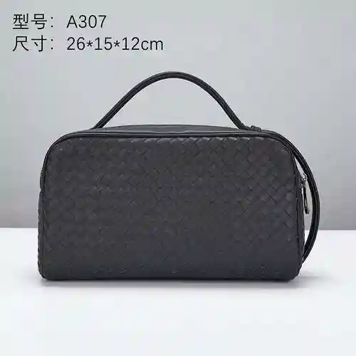 La bolsa de lavado exclusiva para hombres está hecha de piel de vaca original importada, bolsa de re