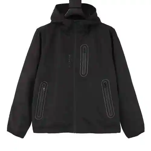 MC/Moulded Arm Badge Windbreaker Coat