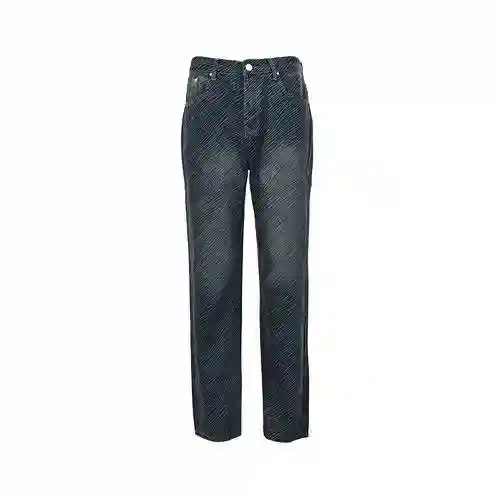 LV/Louis Vuitton 23Fw diagonal striped jeans