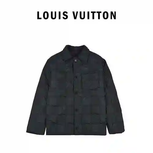LV/Louis Vuitton 23ss New Plaid Cotton Jacket Coat
