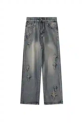 CH/CROSS HEART GROWN CROSS WASHED JEANS, unisex