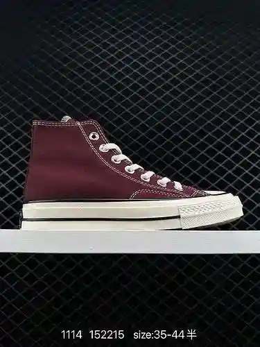 75 Converse 97s Wine Red High Bang 6259C Versión Tiger Poker, edición superior del mercado, etiqueta