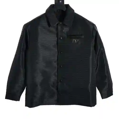 PRA * DA/Prada Dark Jacquard AOP Cotton Coat