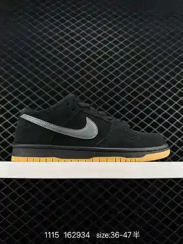 7 Nike SB Dunk LowBlackFog Dunk Series Zapatillas de skate deportivas informales de caña baja "