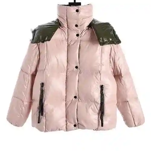 MC/Mengkou New Pink Hooded Bread Down Coat