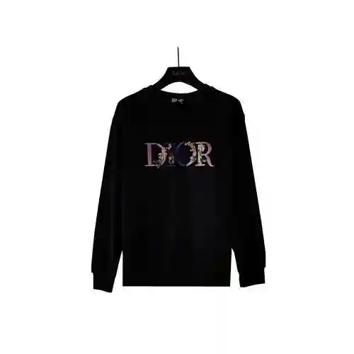 CD-ss23 New Embroidered Multi Color Long Letter Sweater