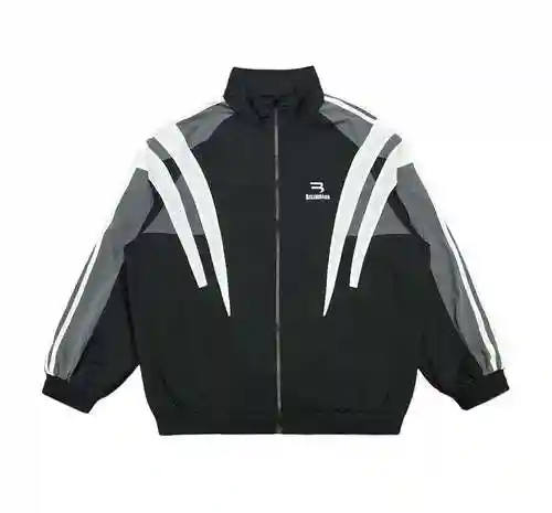 BLCG/Balenciaga 23ss Autumn Splice Stand Neck Jacket Sport Coat