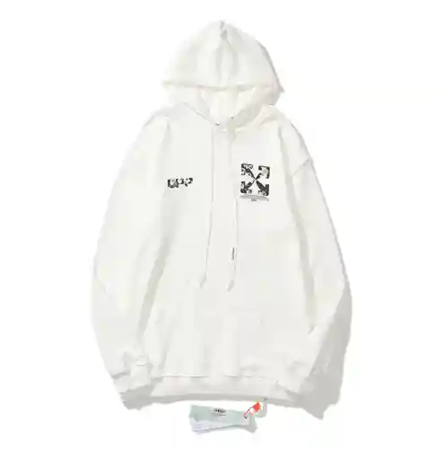 O * FF W * HITE 20ss Daisy Arrow Print Hoodie, Unisex