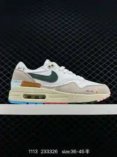 3 NK Air Max "AII Petals United" Blanco Azul Verde] Cojín de aire vintage Limpieza del zap