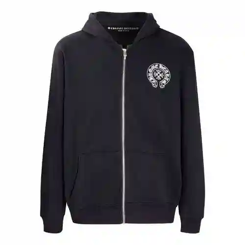 CH/Croix Graffiti Cartoon Pattern Cardigan Zipper Coat, Unisex