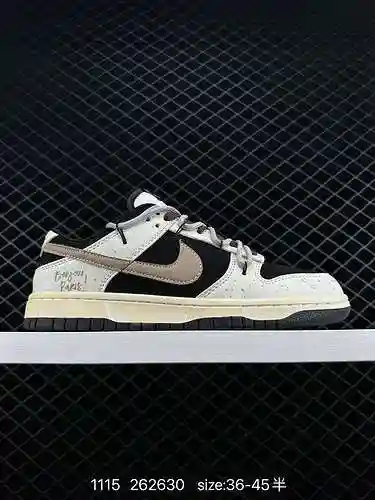 Nike Dunk Low Nike SB Low Top Gris Blanco Mountain Crossing Cordón deconstruido Función de cruce de 