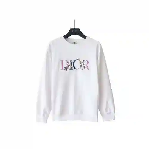 CD-ss23 New Embroidered Multi Color Long Letter Sweater