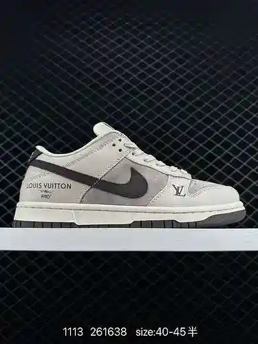 9 Calzado Nike para hombre Nike SB Dunk Low Pro x LV Louis Vuitton Co. Calzado deportivo informal de