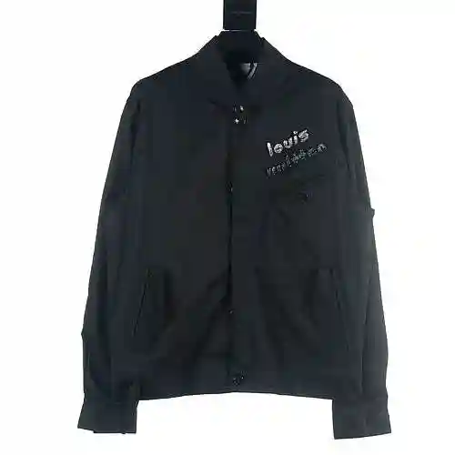 LV 23FW satin beaded embroidered jacket jacket jacket