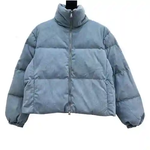 MC/Mengkou 22 Women's Corduroy Short Stand Neck Down Coat
