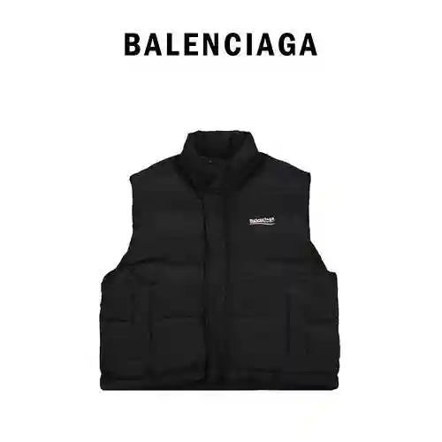 BLCG/Balenciaga Cola Wave Loose Down Cotton Coat, Cotton Coat, Bread Coat, Vest
