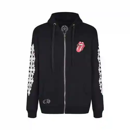 CH Corolla Heart x Rolling Stone Co branded Large Tongue Horseshoe Printed Zipper Coat, Unisex