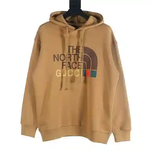 Gucci GUC x TNF/North TNF co branded printed logo hoodie