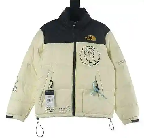 North TNF x BrainDeadMountainJacket Co branded Brain Death Down jacket