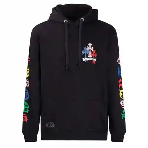 CH/CROSS HEART Colorful Overlapping Cross Flower Arm Hoodie, Unisex