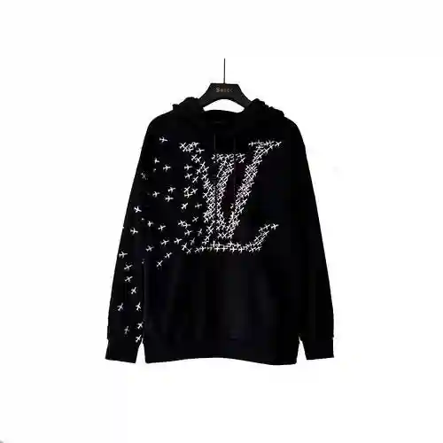 LV 23SS Small Aircraft Logo Hoodie