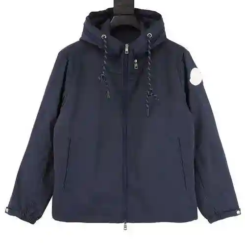 MC/Moulded Arm Badge Windbreaker Coat