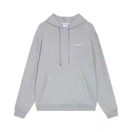 O * FF W * HITE C/O VIRGIL ABLOH Wave Line Printed Hoodie, Unisex