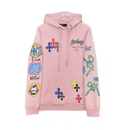 CH/Croix Heart Graffiti Limited Cherry Blossom Pink Hoodie, Unisex