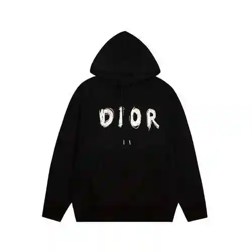 Dior New Chest Logo Hoodie Black AZ111