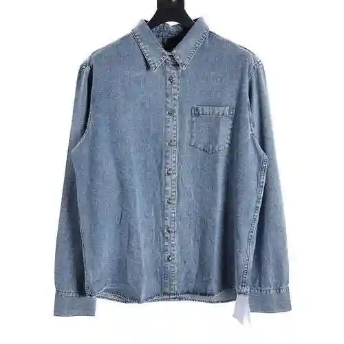 CH 23fw VIC White Show Leather Denim Shirt