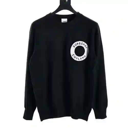 CD/Dior Towel Embroidered Circle Neck Sweater