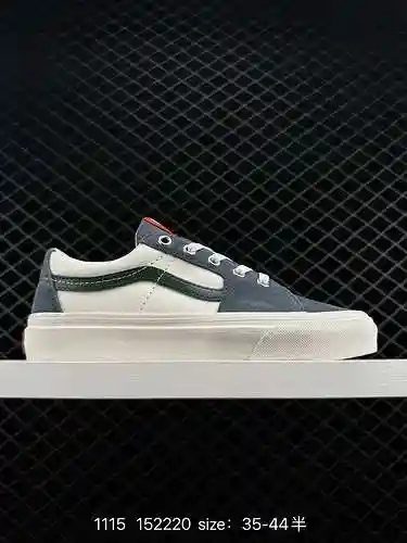 Vans Vans SK8-Low oficial de Vans diseño minimalista en verde y blanco para calzado deportivo de tab