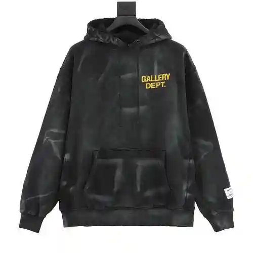GALLERY DEPT 23FW English Letter Printed Water Wave Hoodie
